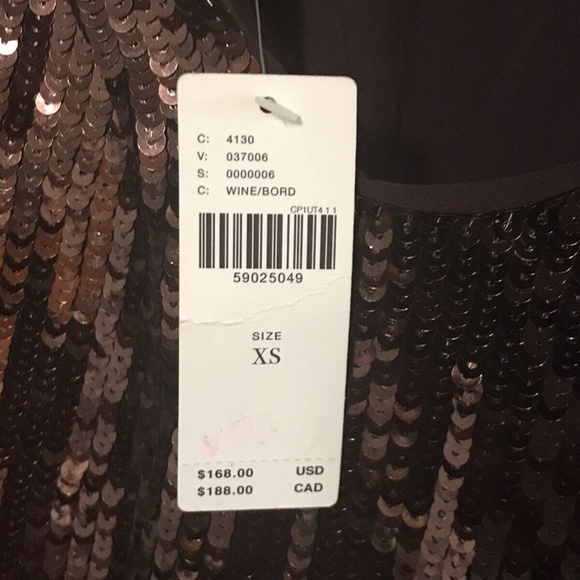 NEW Anthropologie Sequin Maeve Kara Mini Dress Size XS NEW Org 168$ - Picture 5 of 6